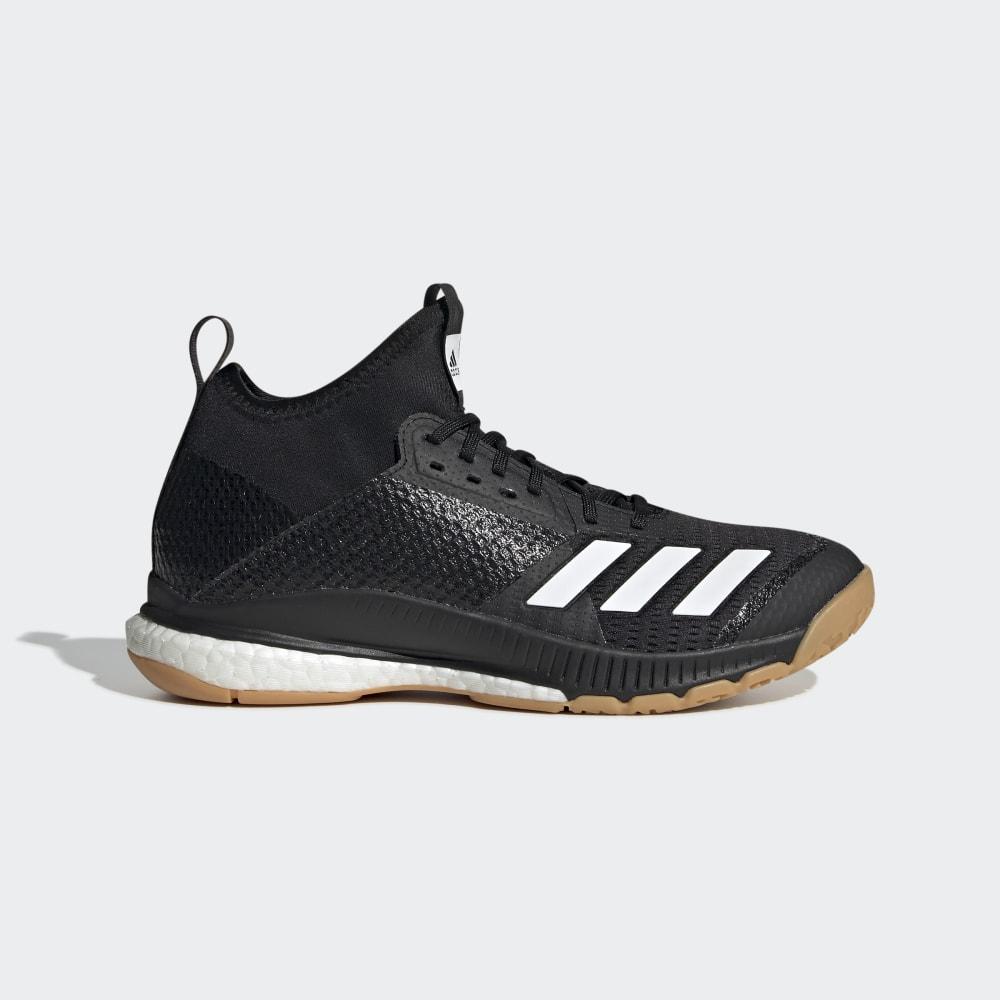 Adidasi Volei Adidas Crazyflight X 3 Mid Dama Romania - Negrii/Albi D97823